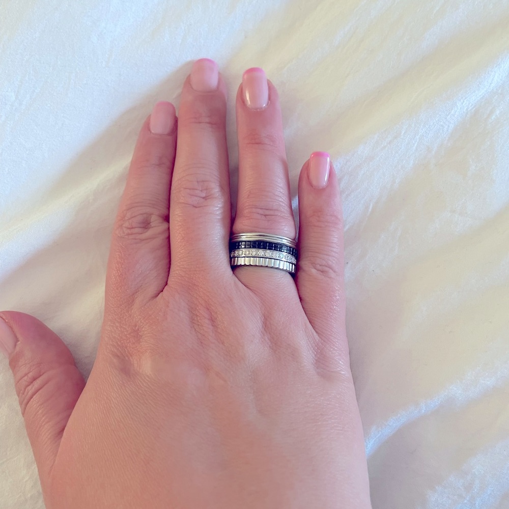 Stainless steel statement ring